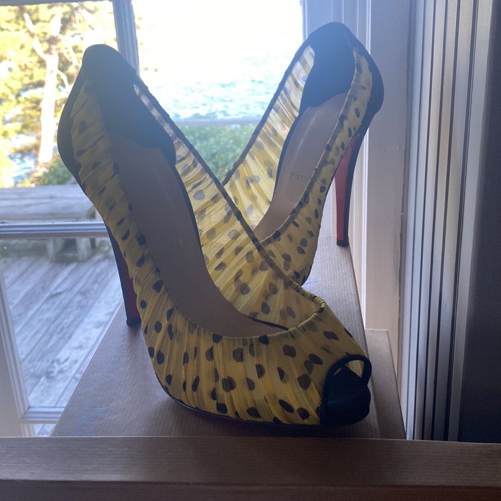 Christian Louboutin Tulle Peep Toe